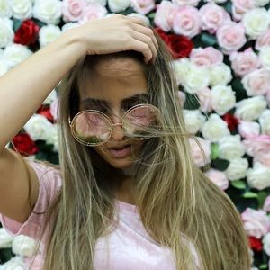 Iridescent pink shades